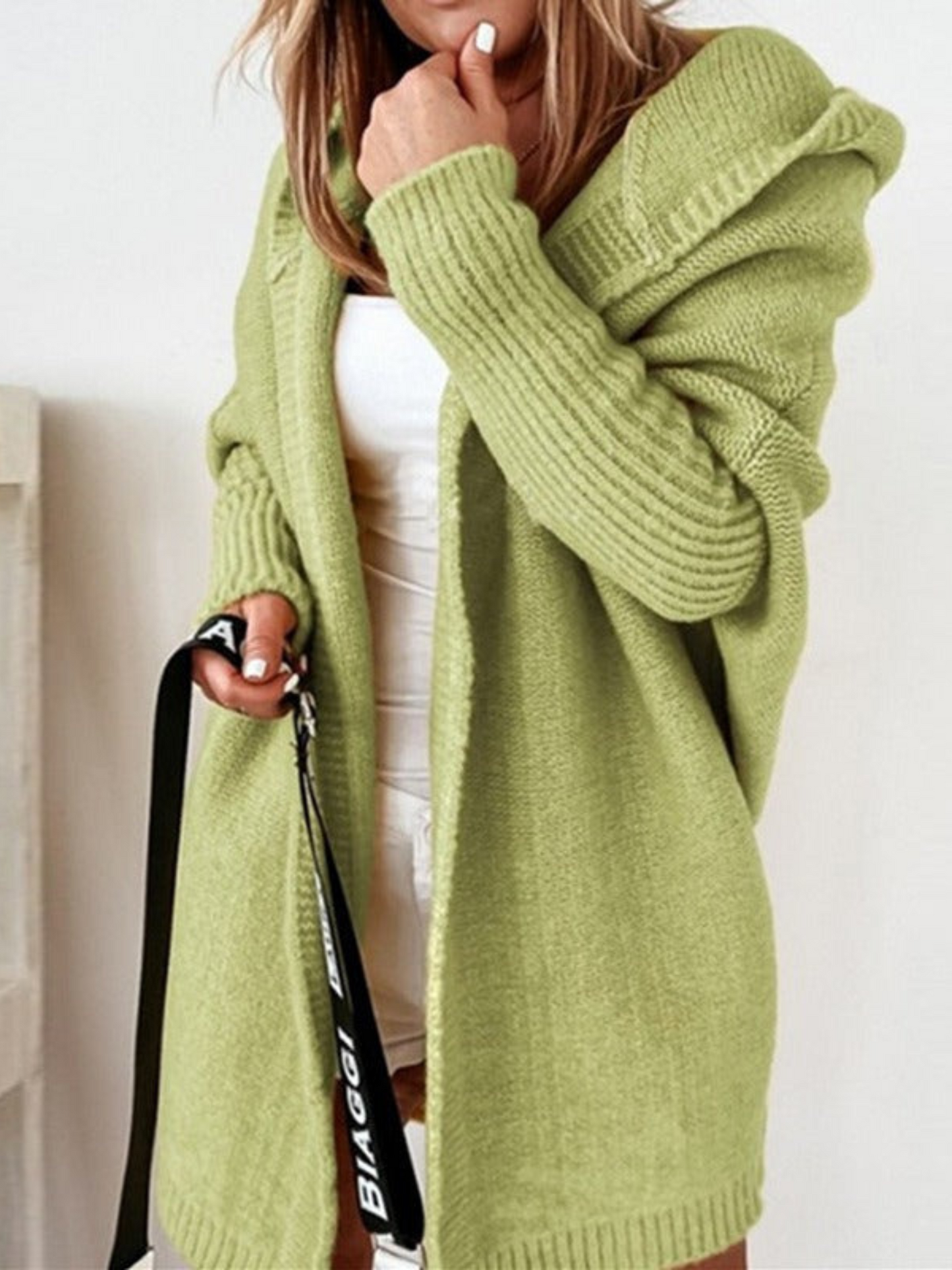 Oversized Hooded Cardigan for Women | Long 7
