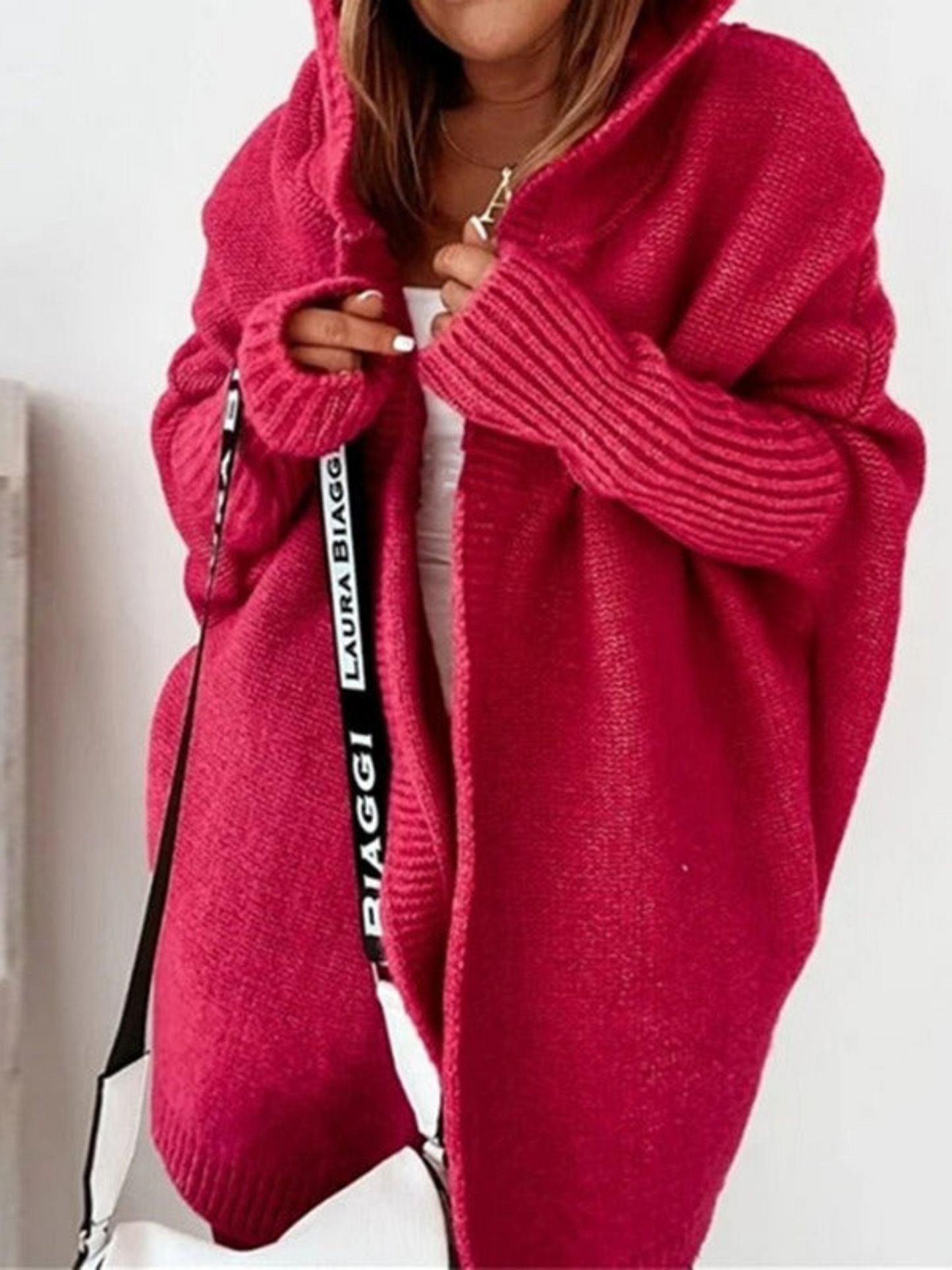 Oversized Hooded Cardigan for Women | Long 8