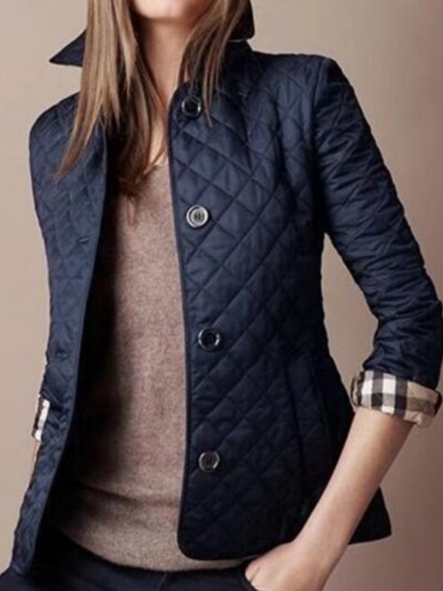 Silk Jacket for Women | Refined Fit | Navy Blue