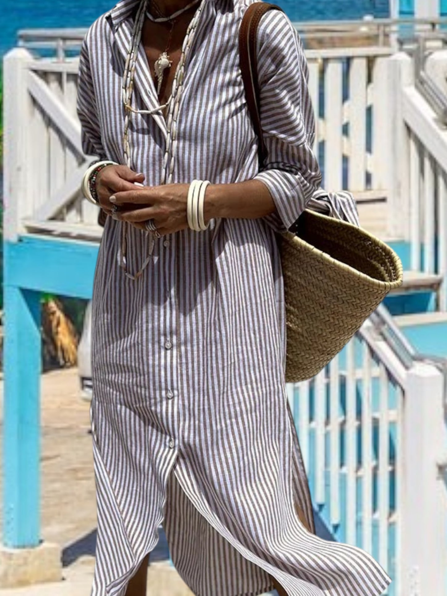 Sissel | Elegant Women's Maxi Dress with Comfortable Fit for Summer and Formal Occasions | Khaki