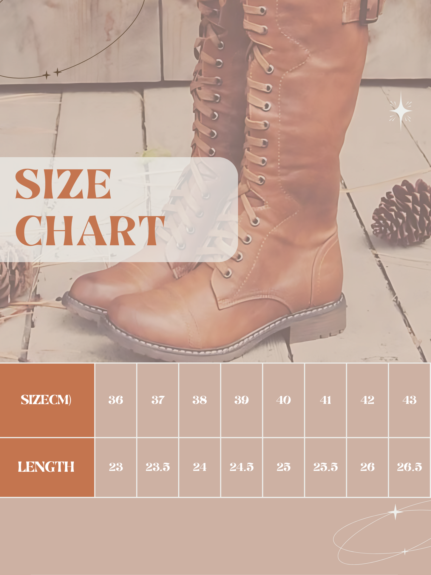 Leather Boots | Lace up closure