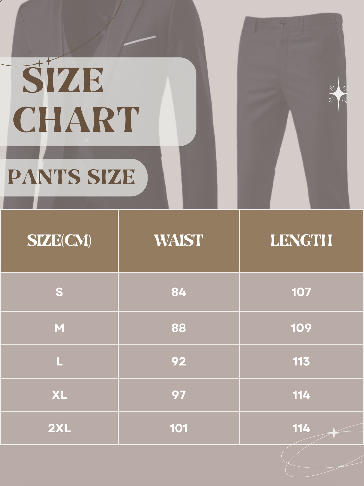 Suit Set for Men, Tailored Fit, 3-Piece | Formal