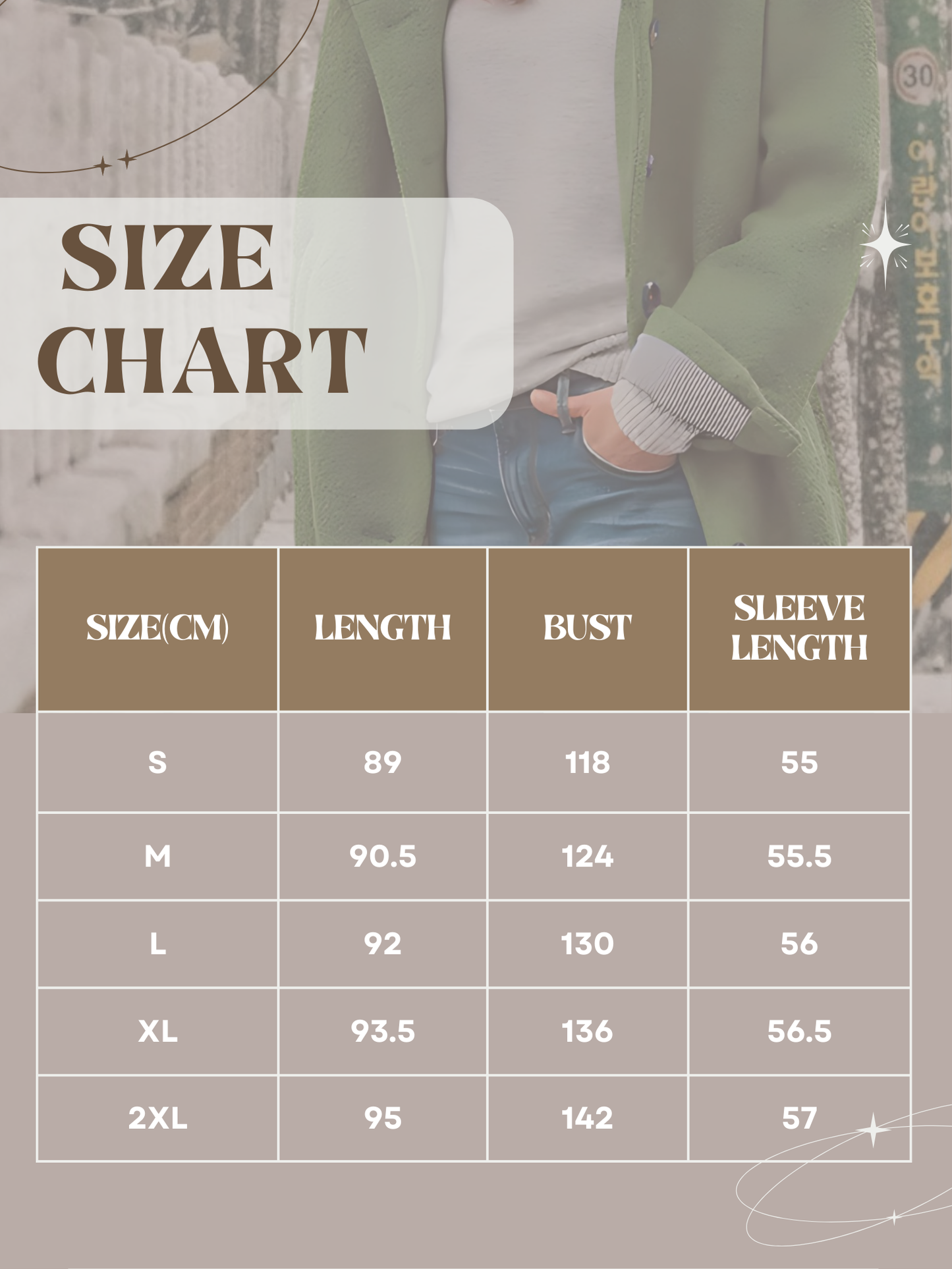 Thick winter coat | Button Up