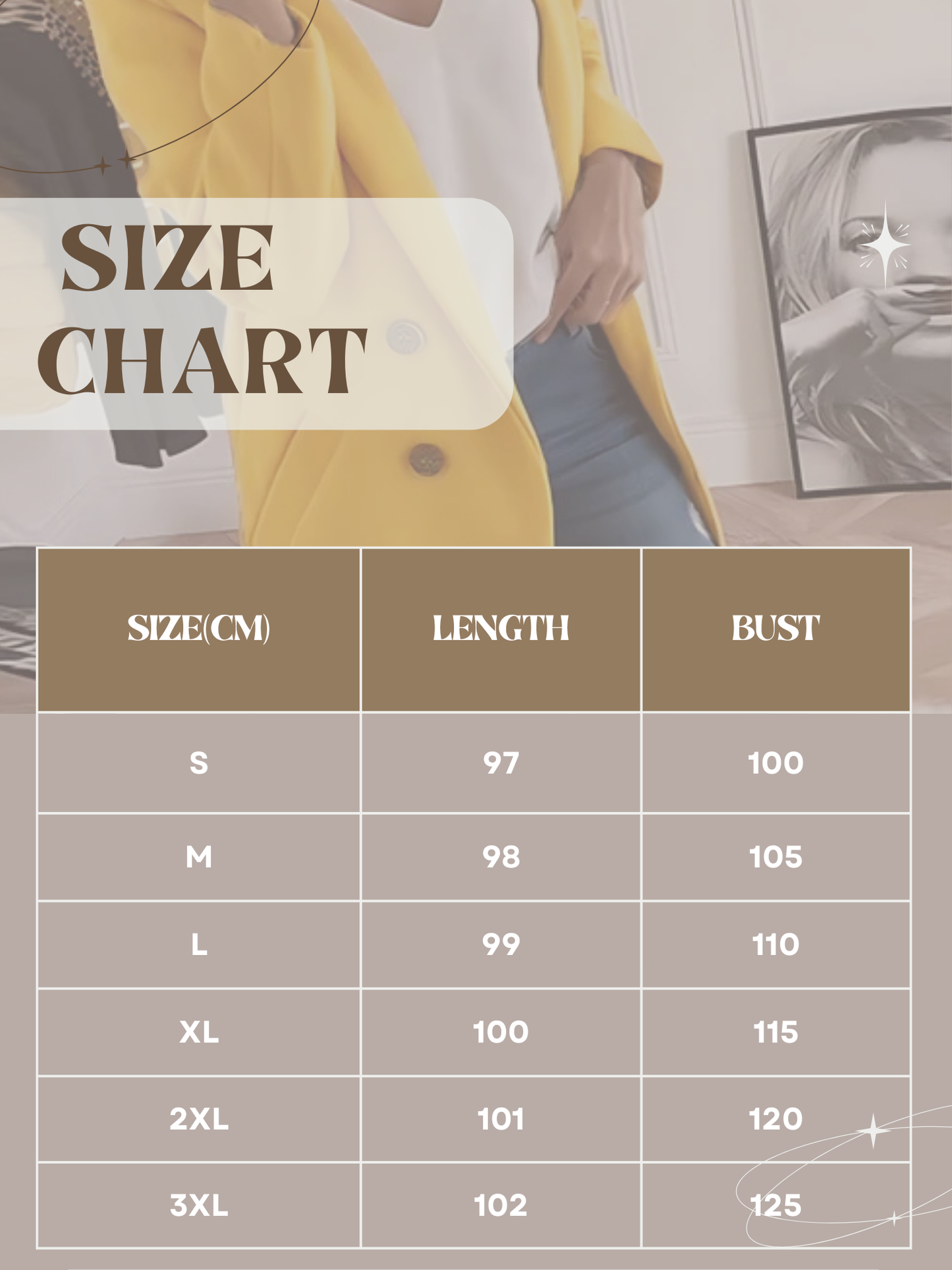 Chic Design Coat for Women, Long Sleeve | Winter