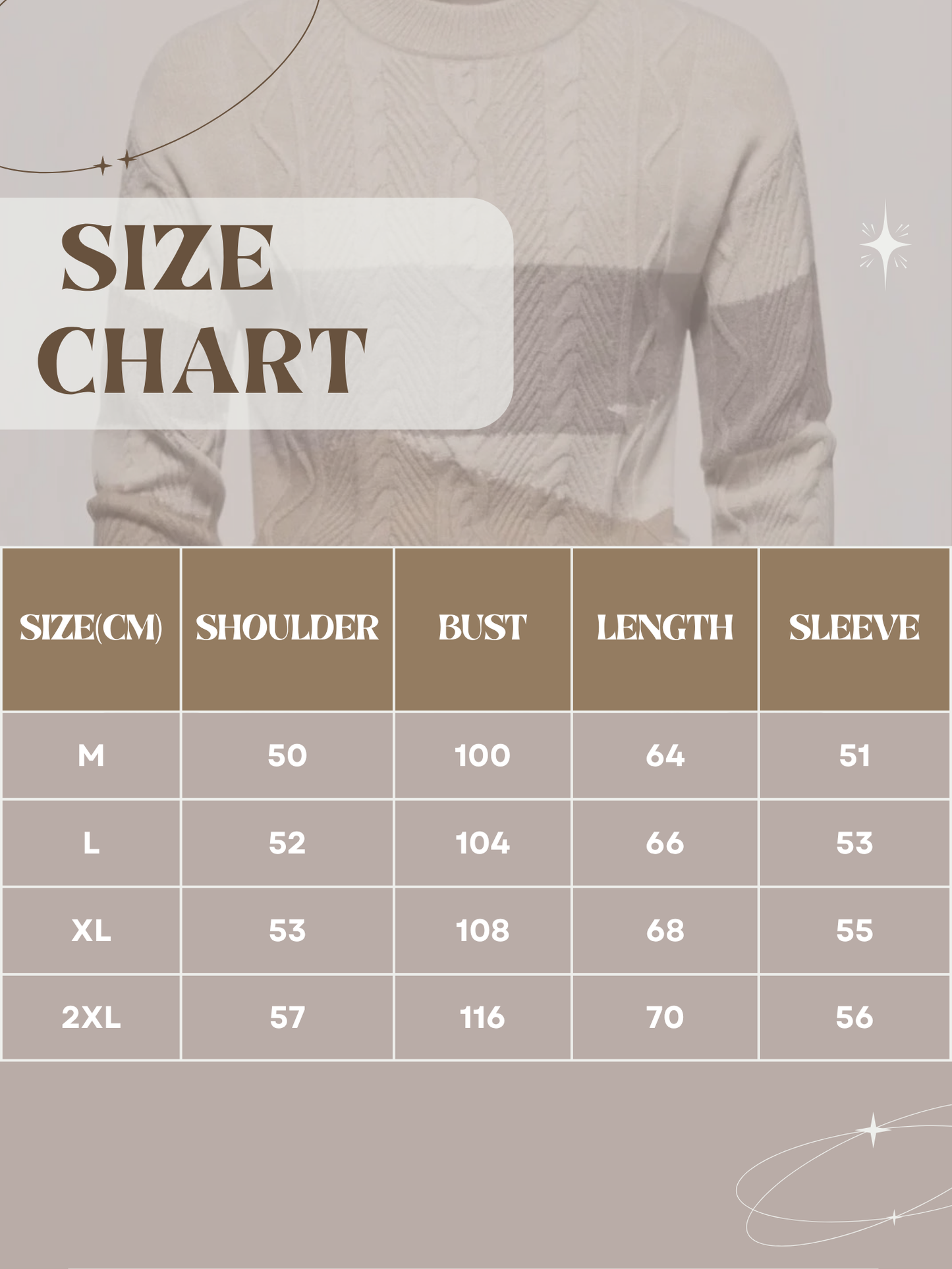 Cable-Knit Sweater for Men | Gradient Design