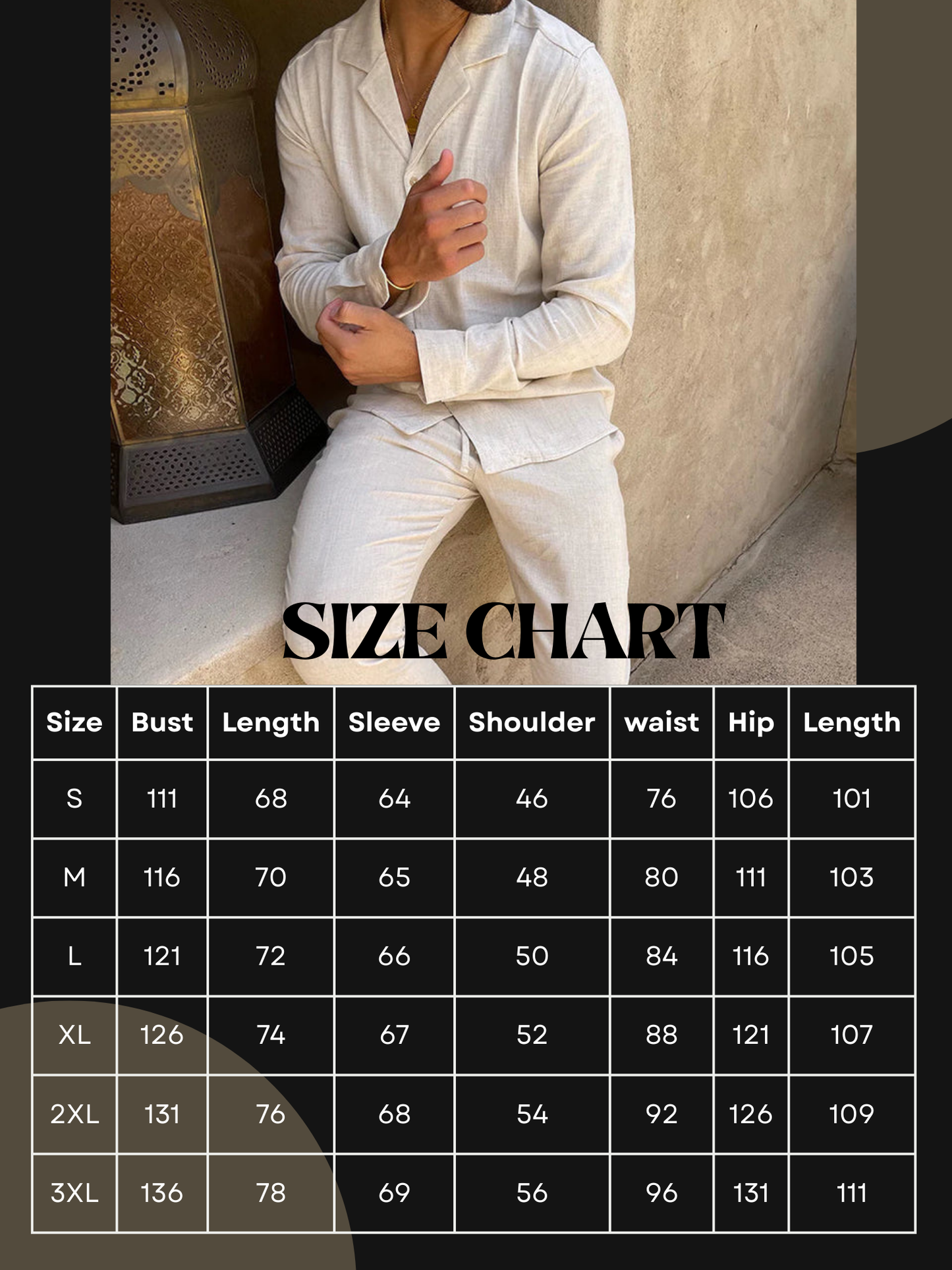 Charles | Elegance men linen set: Luxury in Summer Linen