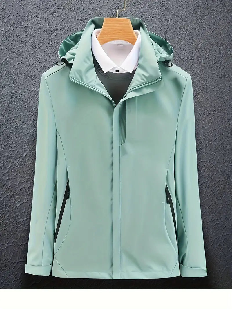 Ski Jacket Hooded Water-Resistant for Women | Winter | Light Green
