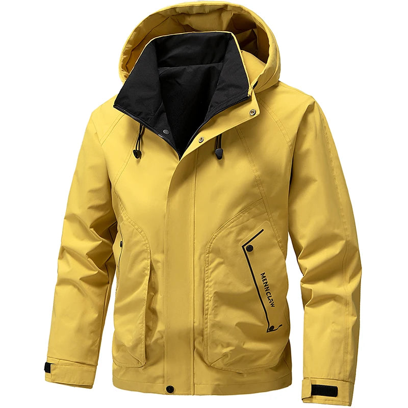 Ski Jacket for Men, Hooded, Water-Resistant | Winter | Yellow3