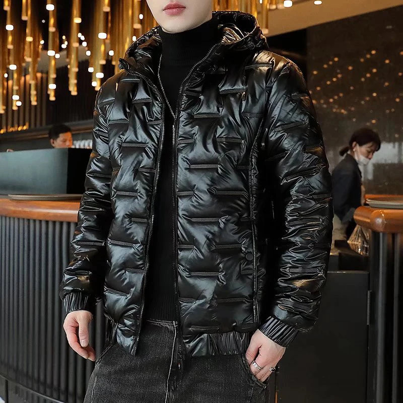 Ski Jacket for Men Water-Resistant Cape Design | Winter | Black2