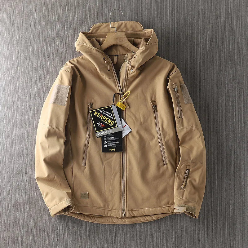 Softshell Jacket for Men | Water-Resistant, Hooded | 3