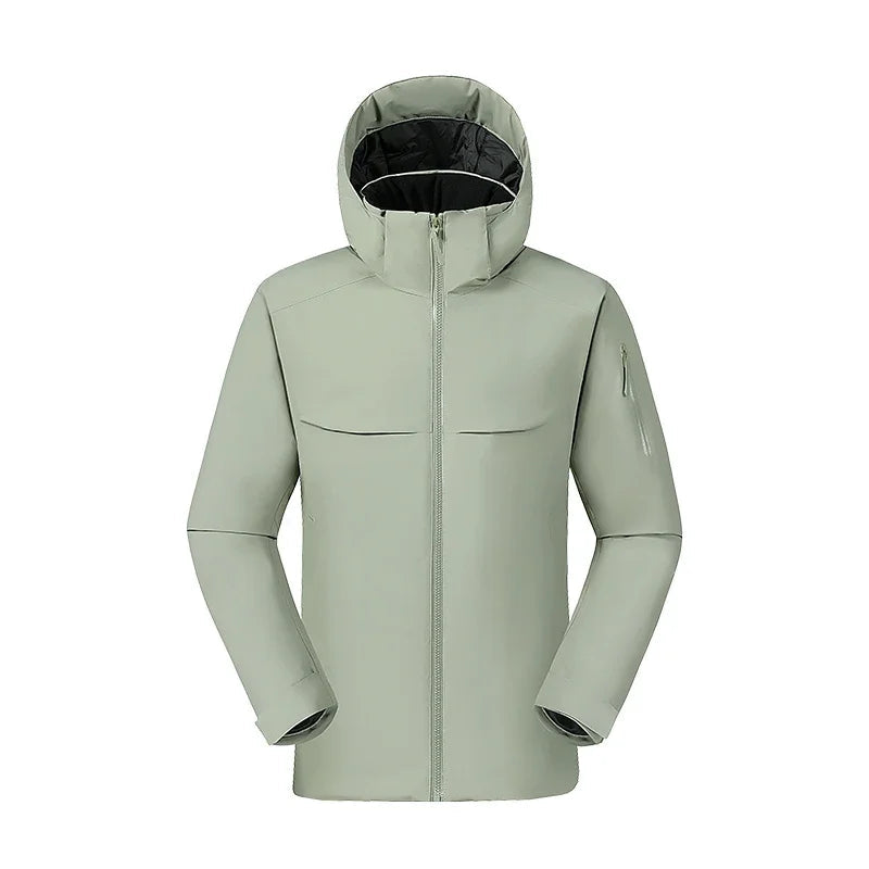 Softshell Lightweight Jacket for Men | Hooded | Light Green