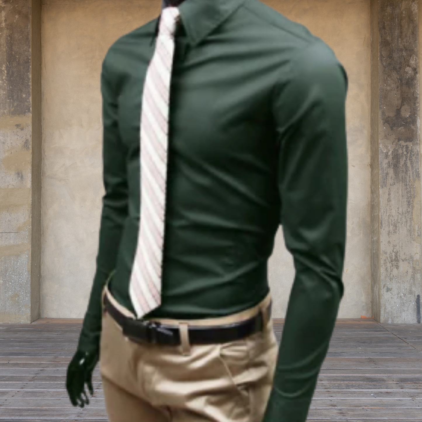 Sustainable Long Sleeve Men's Shirt in Soft Fabric for Comfortable Fit | Emerald