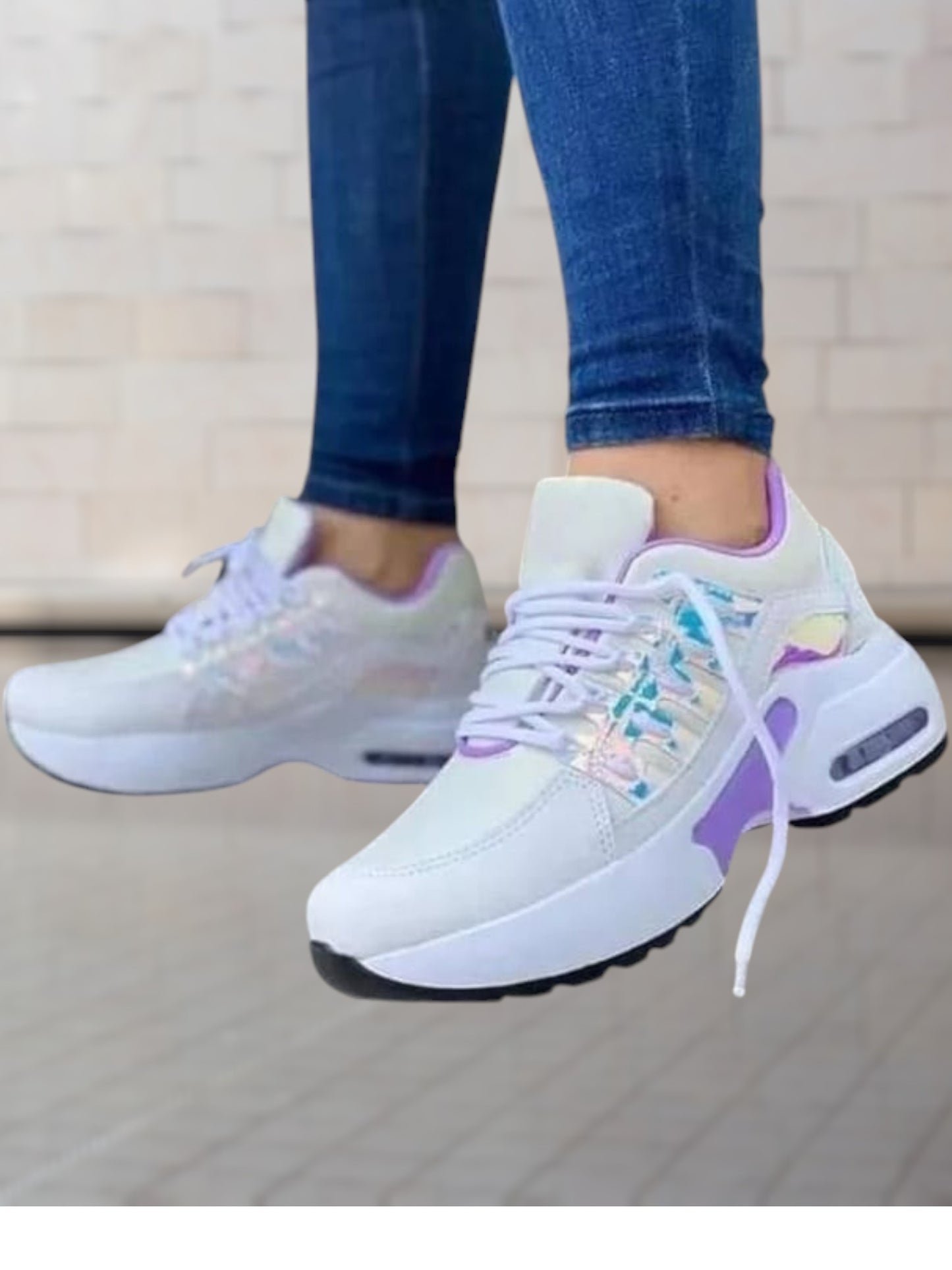 Tess | Stylish Orthopedic Shoes for Women with Three-Arch Support and Premium Comfort | White Violet