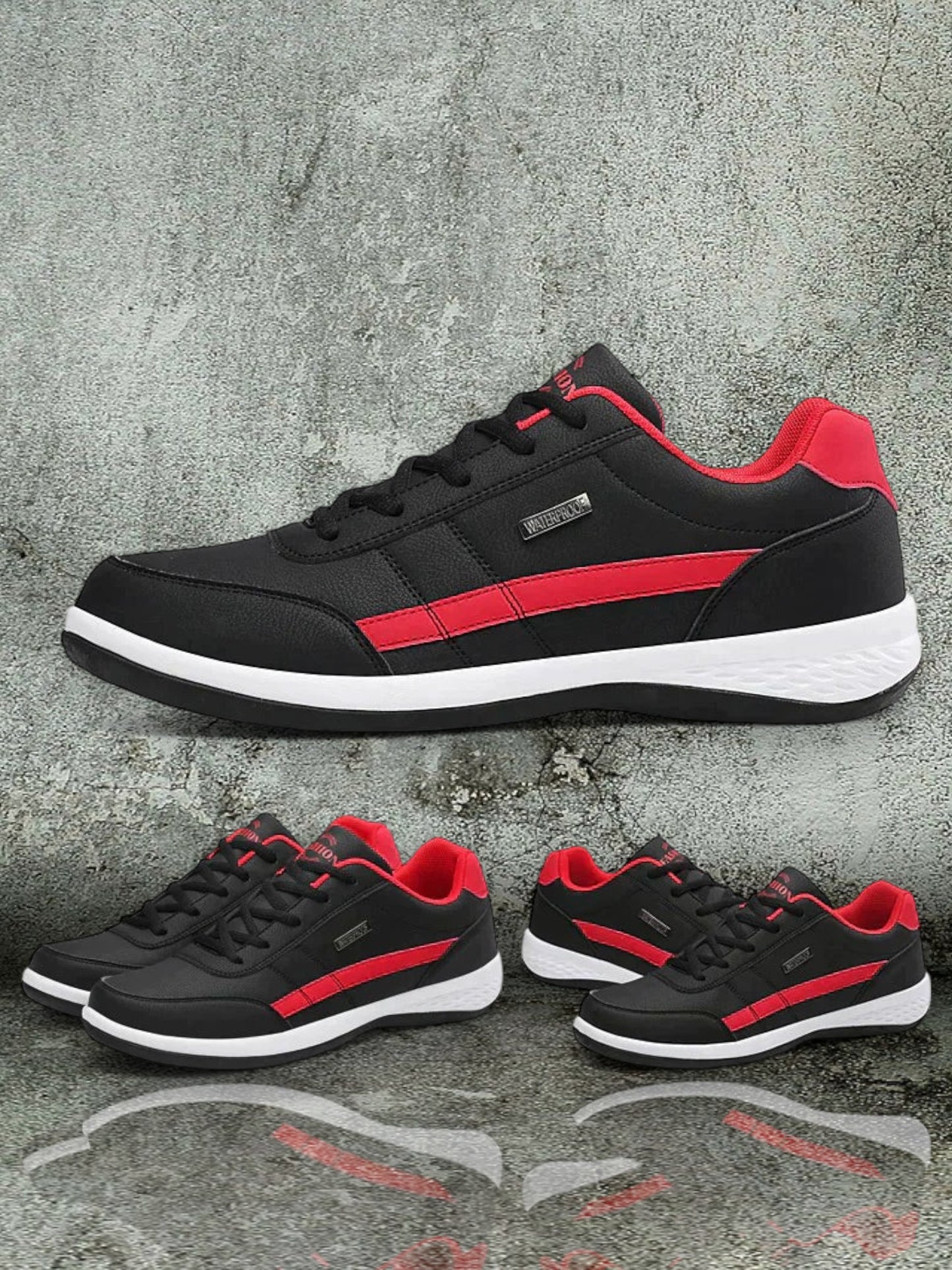 Theodore | Stylish Orthopedic Sneakers with Water Resistant Design and Ergonomic Support | Black 2