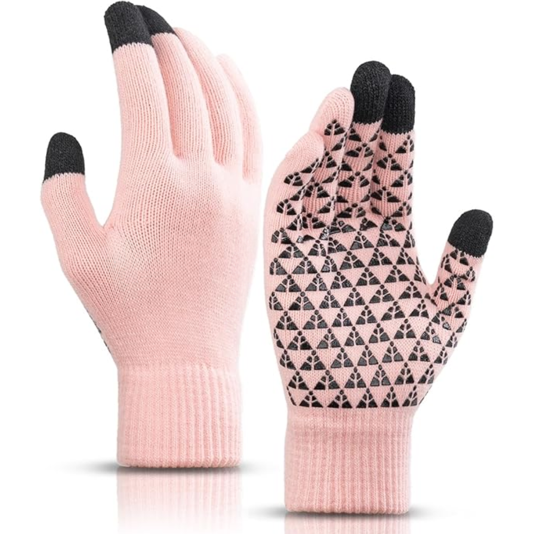 Thermal Gloves for Men & Women | Touchscreen Compatible | Pink