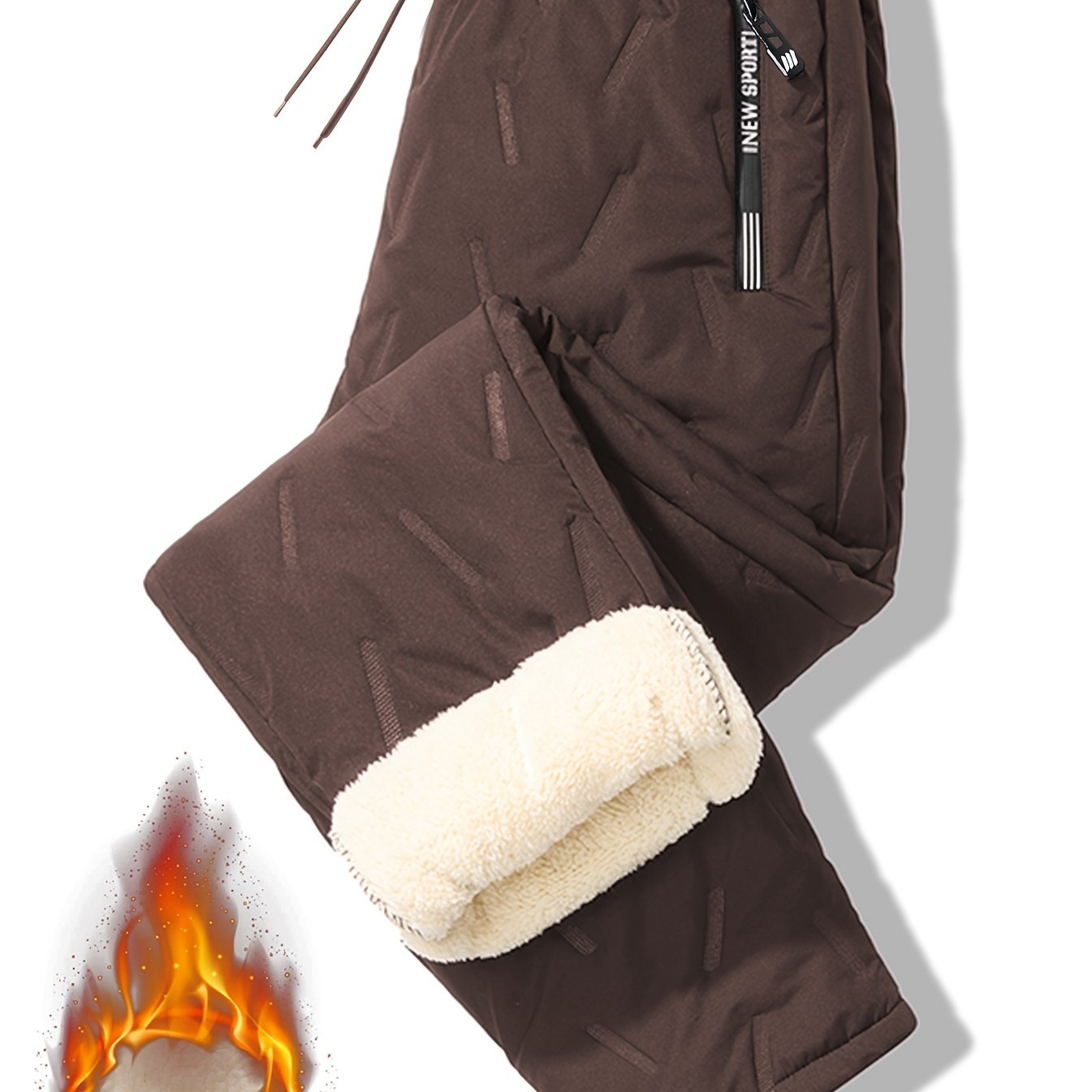 Thermal Trousers Mens | Windproof and Water-Repellent | Full Length 12