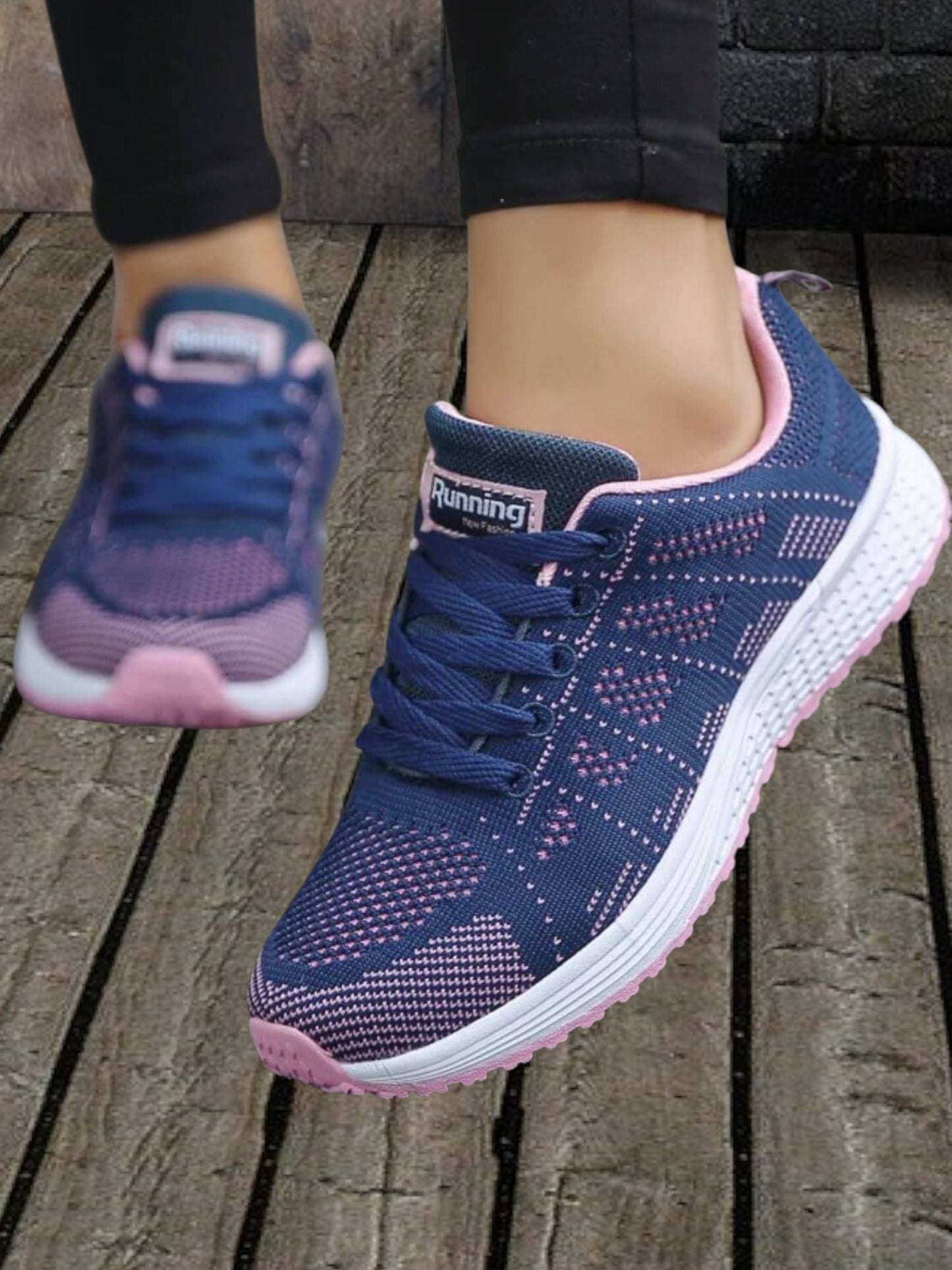 Thora | Women's Orthopedic Sneakers with Shock-Absorbing Sole for Comfort and Stability | Blue-purple