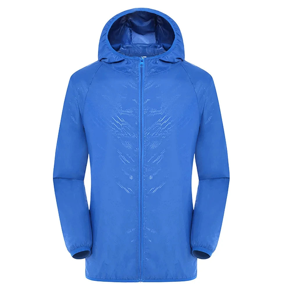 Trench Coat Men, Waterproof, Long Length with Hood | Outdoor Feature 1