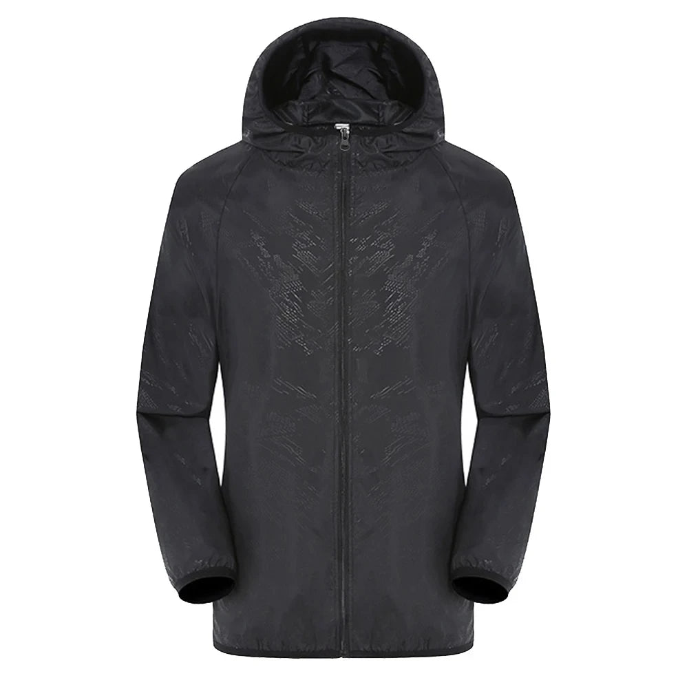 Trench Coat Men, Waterproof, Long Length with Hood | Outdoor Feature 7