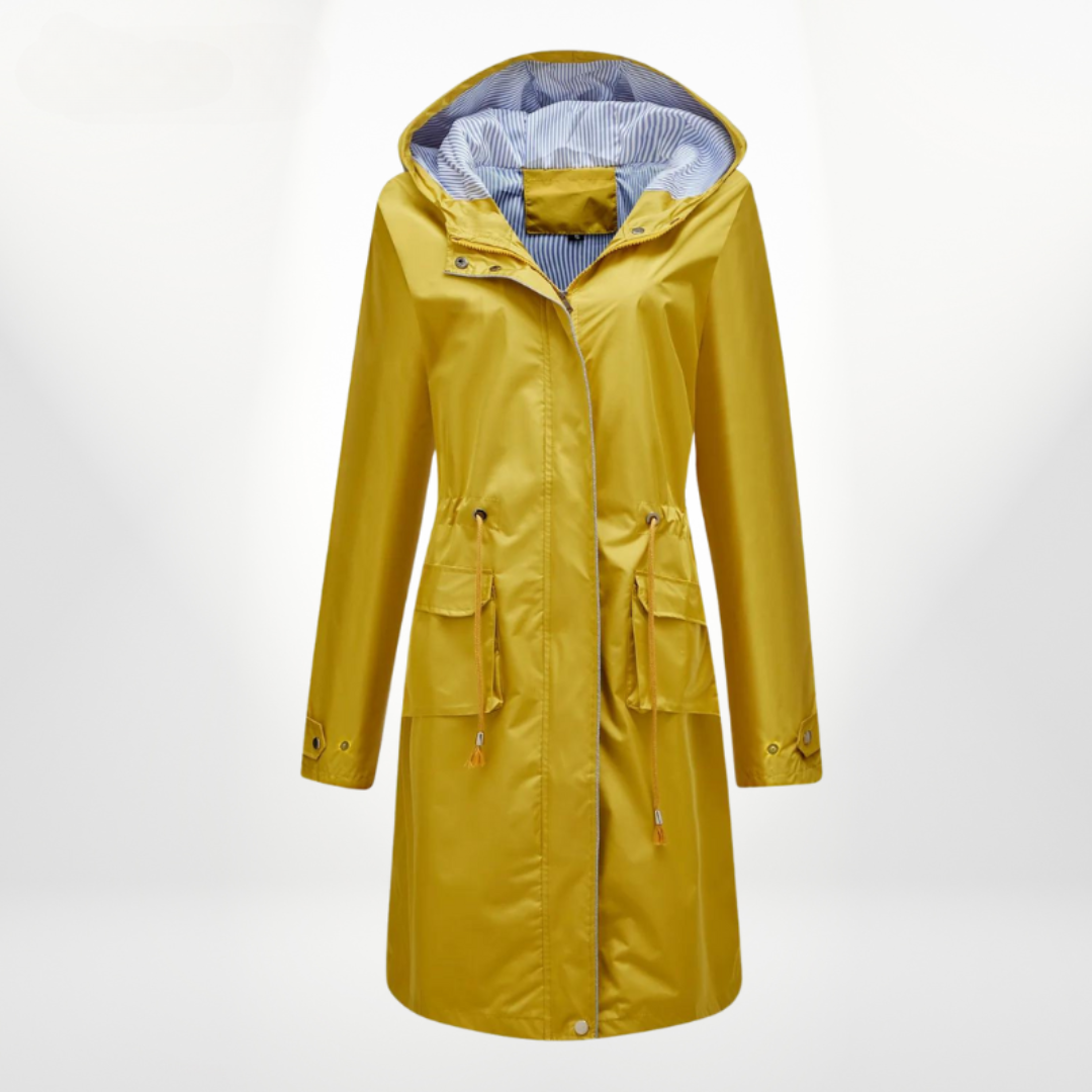 Trench Coat Women | Waterproof, Hooded | Over-Knee Length 2