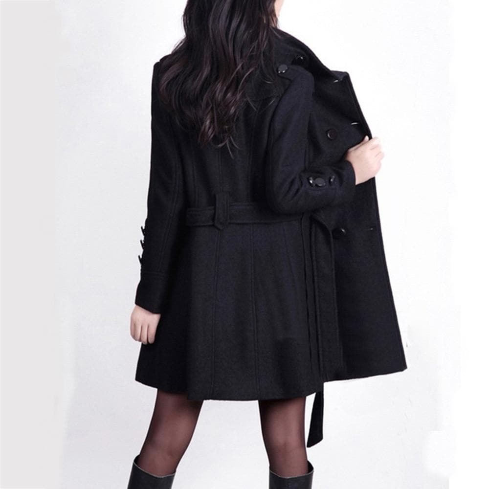 Trench Coat for Women, Knee-Length, Double-Breasted | Autumn Winter 3