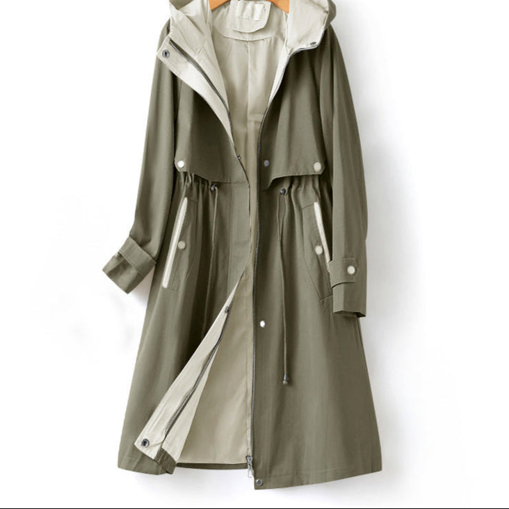 Trench Coat for Women, Waterproof, Hooded | Long Fit 1