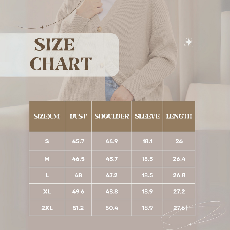 Women’s Cardigan Sweater - Cozy, Button-Down Knit for Fall & Winter Layering