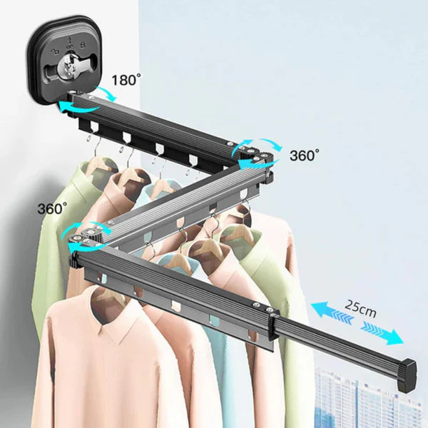 Retractable Clothes Drying Rack – Space-Saving, Adjustable, Portable Solution