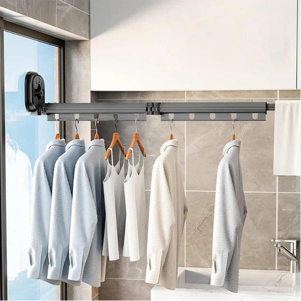 Retractable Clothes Drying Rack – Space-Saving, Adjustable, Portable Solution