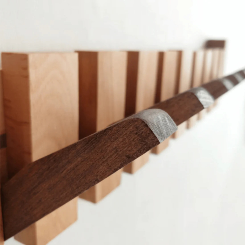 Wooden Piano Coat Rack – Elegant Wall-Mounted Hanger for Jackets & Accessories