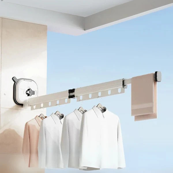 Retractable Clothes Drying Rack – Space-Saving, Adjustable, Portable Solution