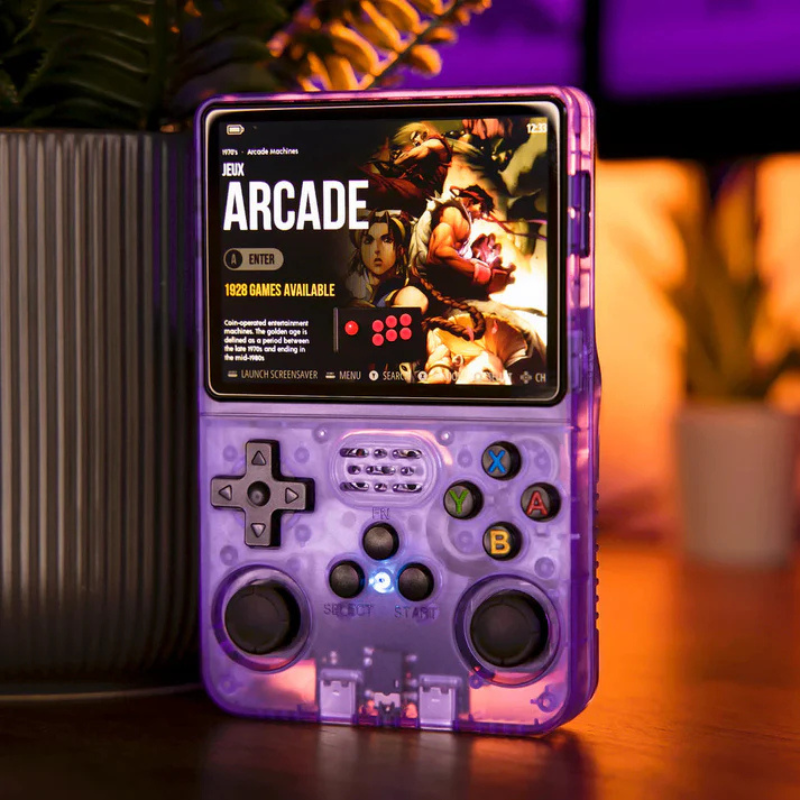 Retro Handheld Gaming Console – Classic Games, HD Screen, Rechargeable