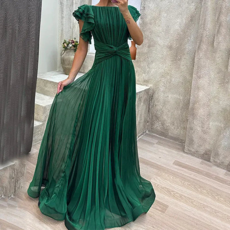 Women's Ruffle Sleeve Dress - Casual & Elegant Summer Dress