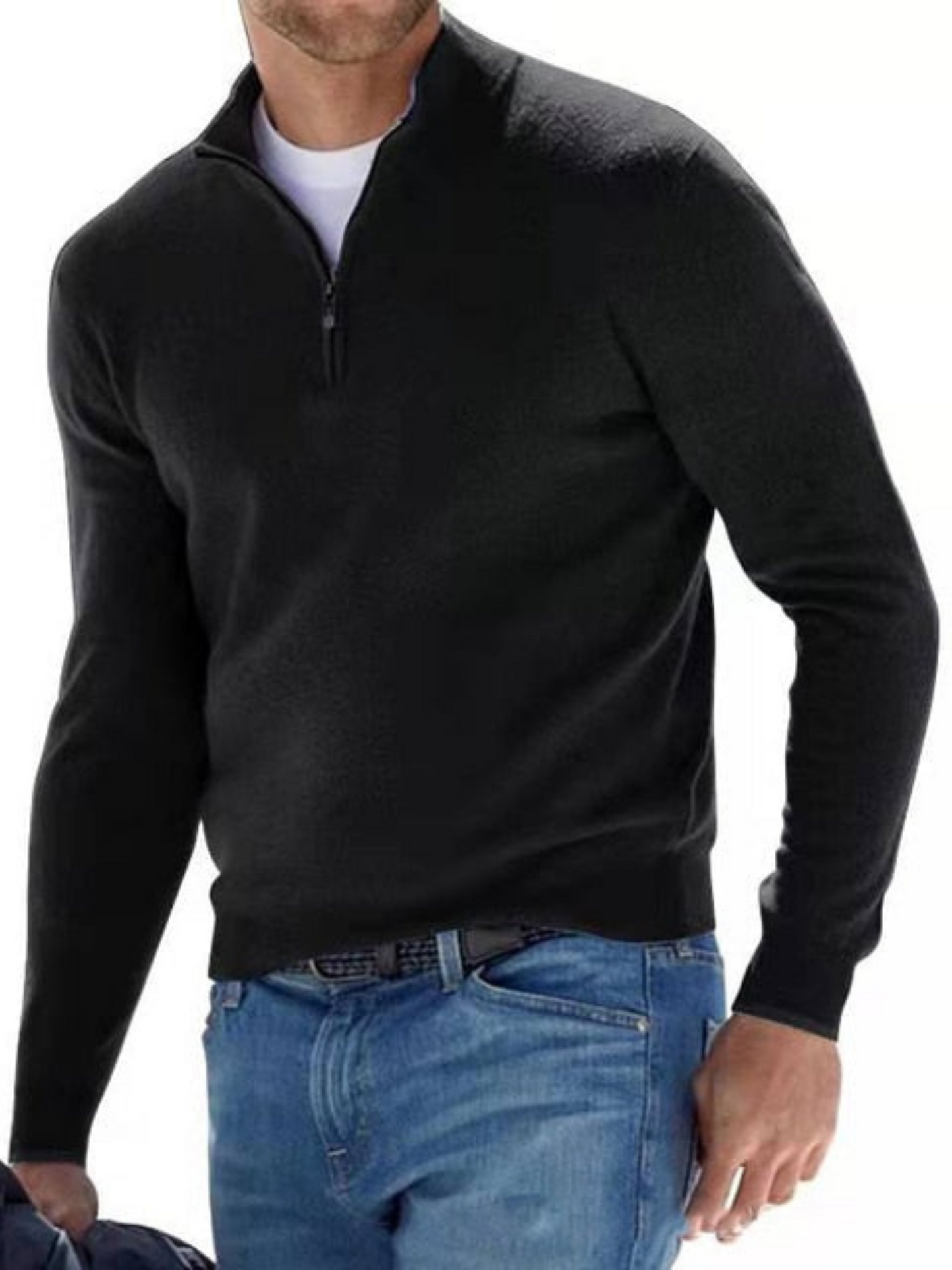 V-Neck, Knitted Men's Sweater | Regular Fit 2