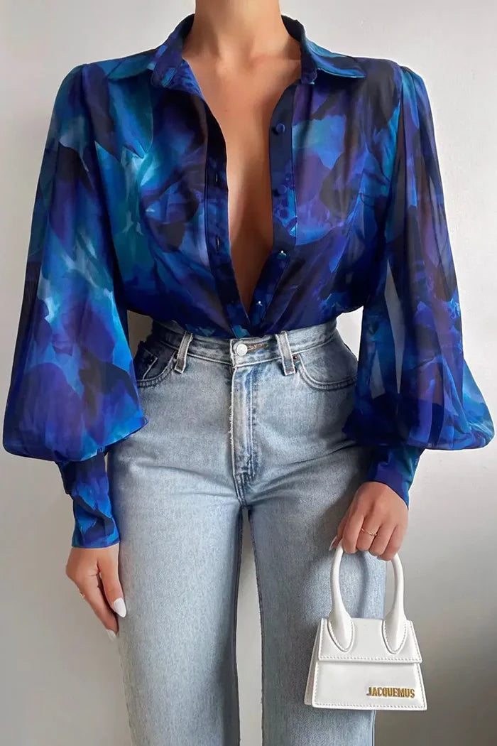 Women's Vintage Floral Blouse – Elegant, Timeless & Perfect for Any Occasion