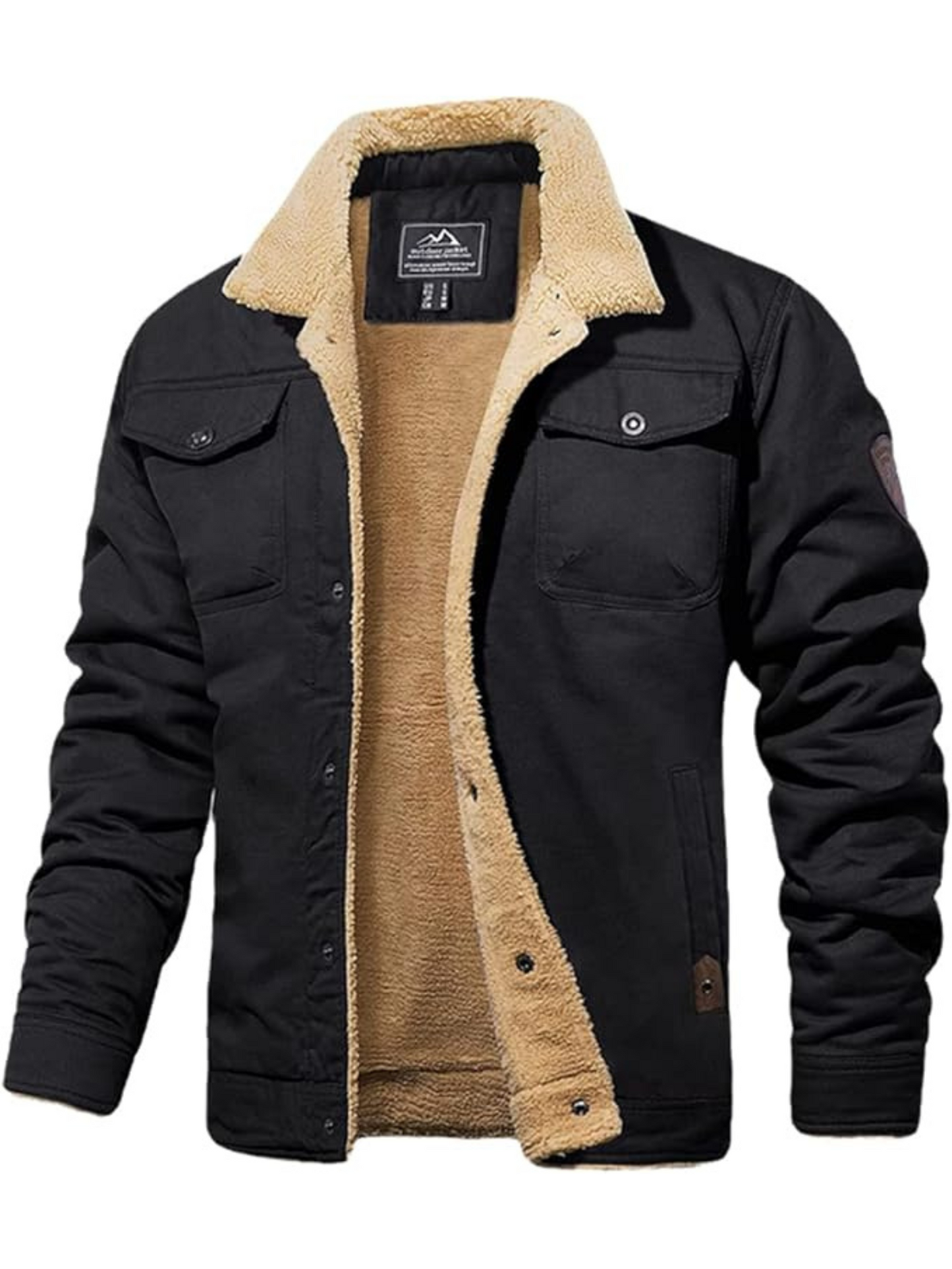 Winter Coat for Men | Classic Cut | Black