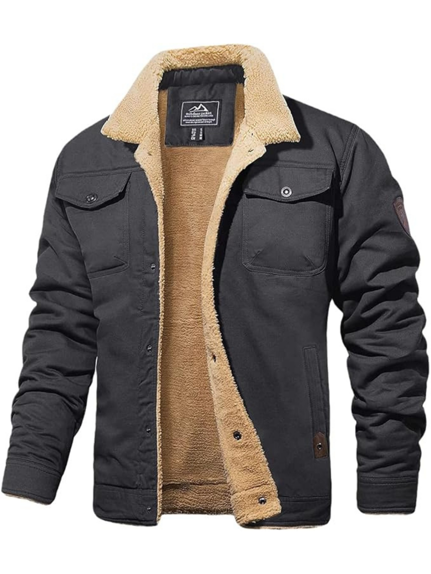 Winter Coat for Men | Classic Cut | Dark Gray