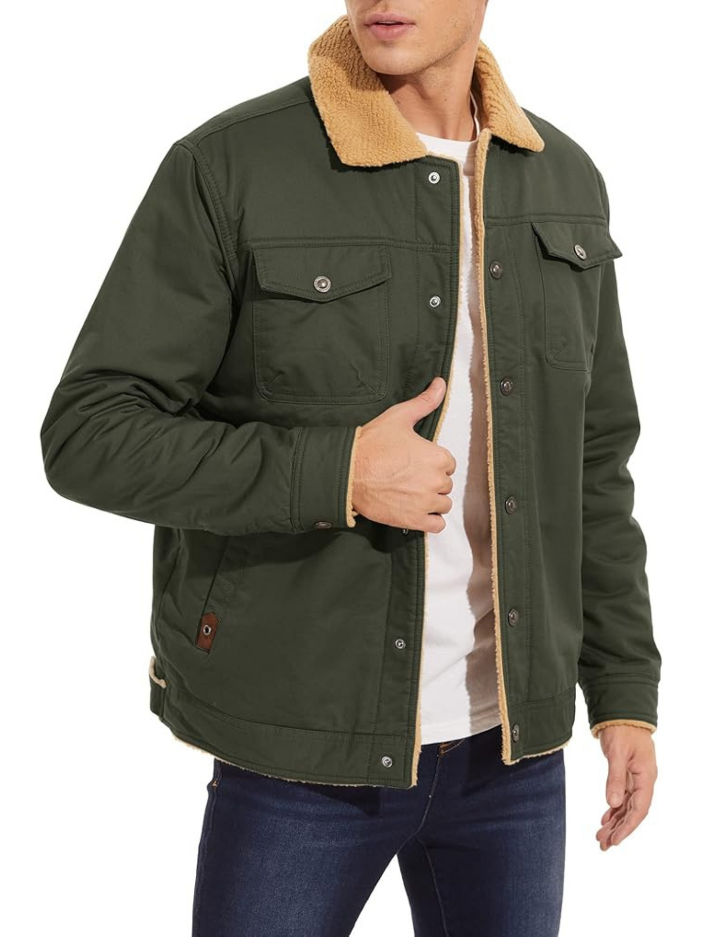 Winter Coat for Men | Classic Cut | Green 1