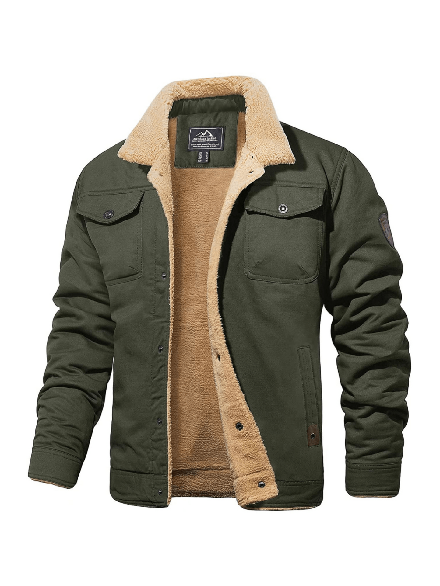 Winter Coat for Men | Classic Cut | Green 2