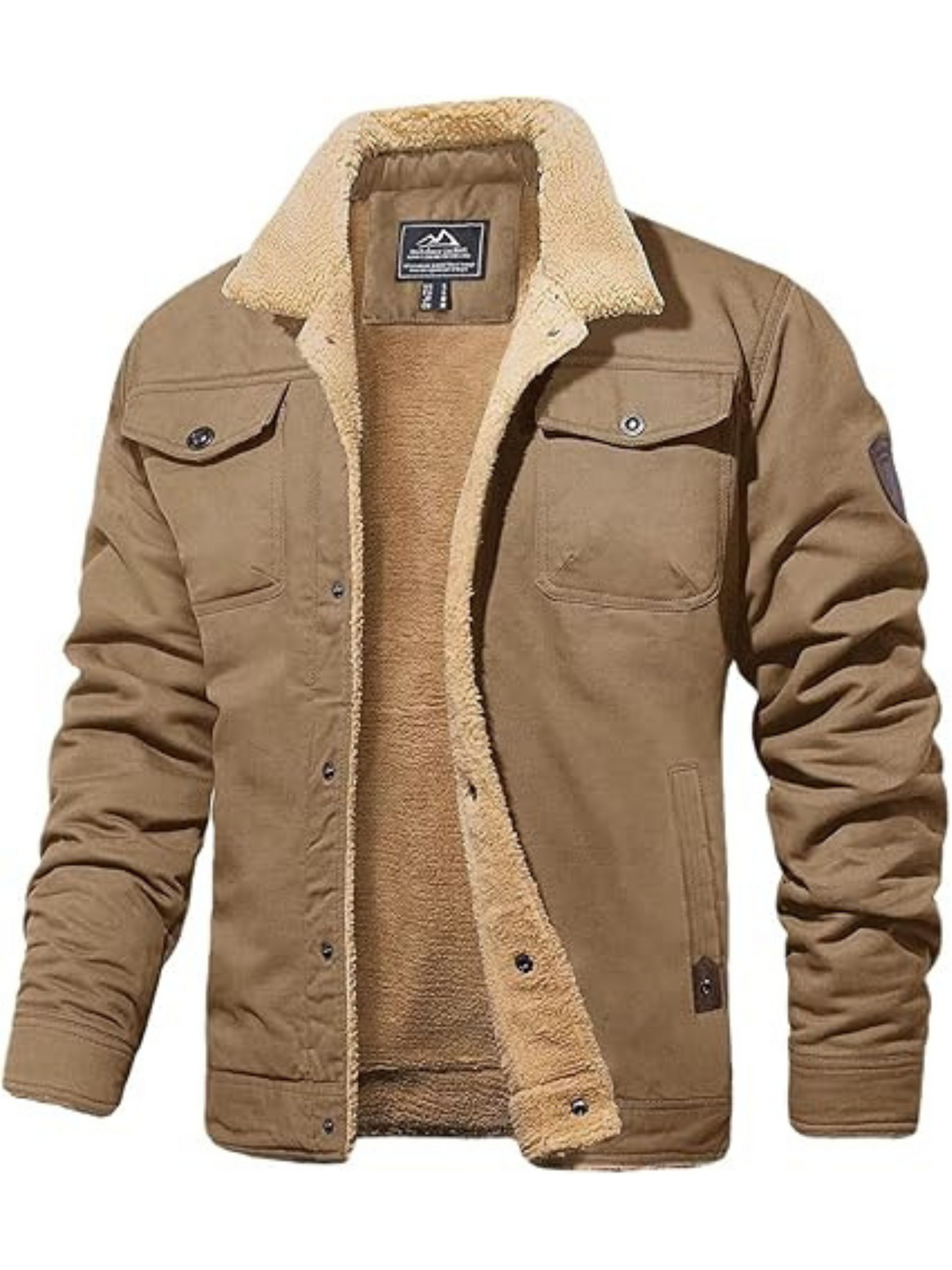 Winter Coat for Men | Classic Cut | Khaki