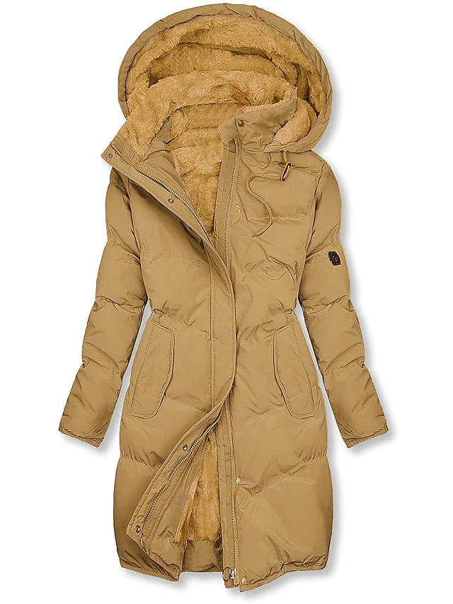 Winter Jacket for Women | Elegant Details | Yellow