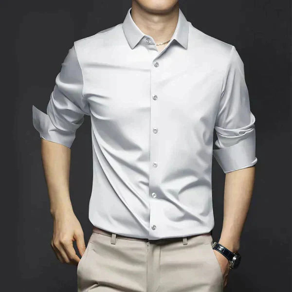 Wrinkle-Free Shirt for Men | Regular Fit | White