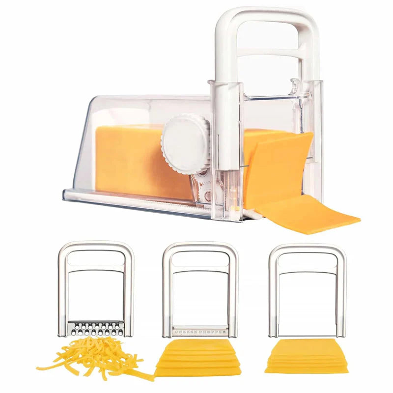 4-in-1 Cheese Cutter – Slicer, Shredder & Cutter for Easy Cheese Prep