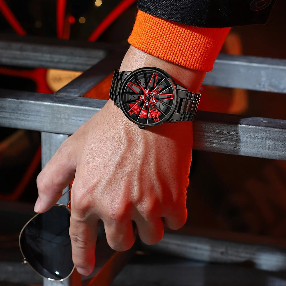 Car Wheel Sports Watch
