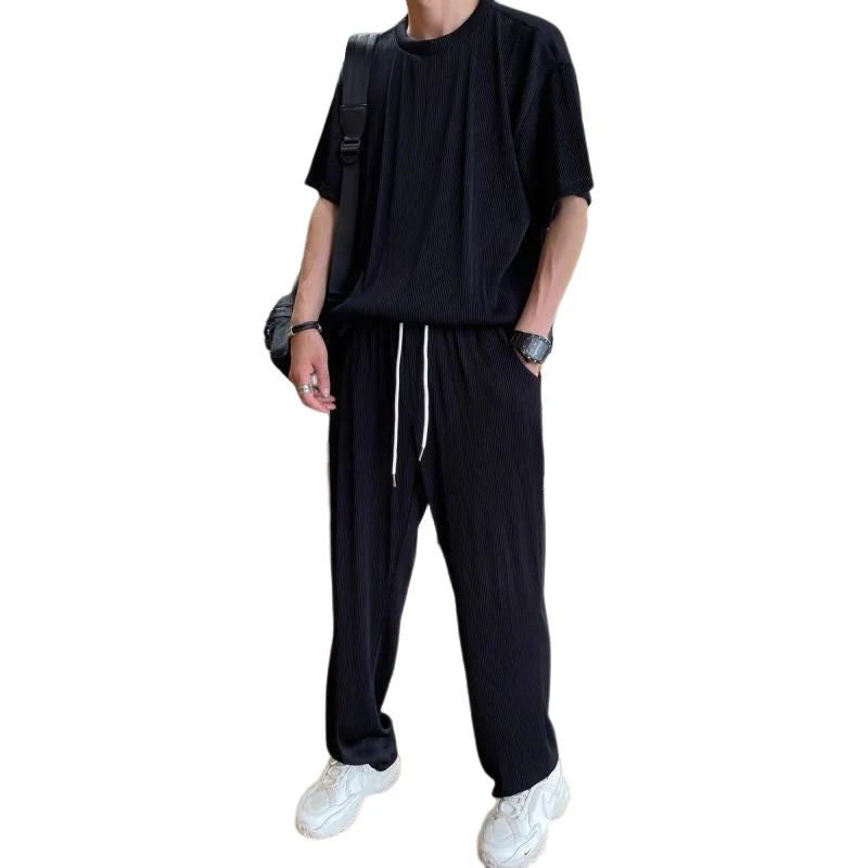 Men's Casual Suit Made of Ice Silk – Lightweight & Breathable Summer Suit
