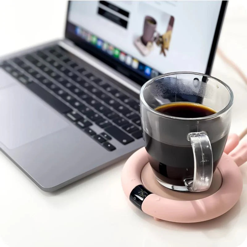 Electric Coffee Mug Warmer – Temperature Control for Hot Drinks & Coffee