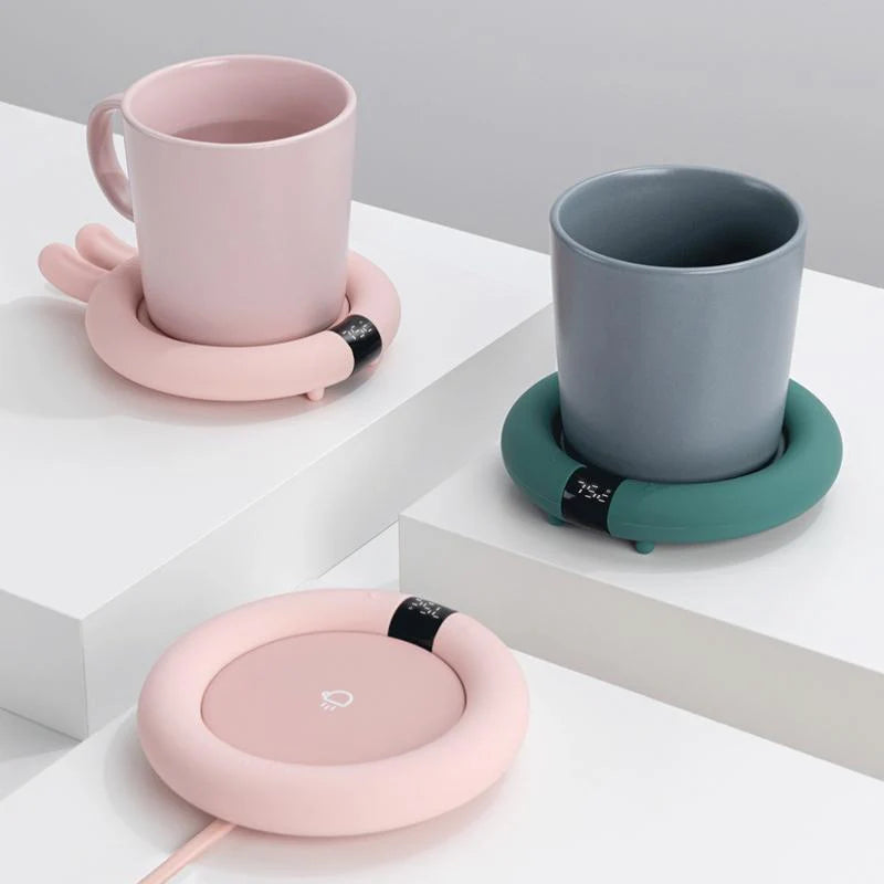 Electric Coffee Mug Warmer – Temperature Control for Hot Drinks & Coffee