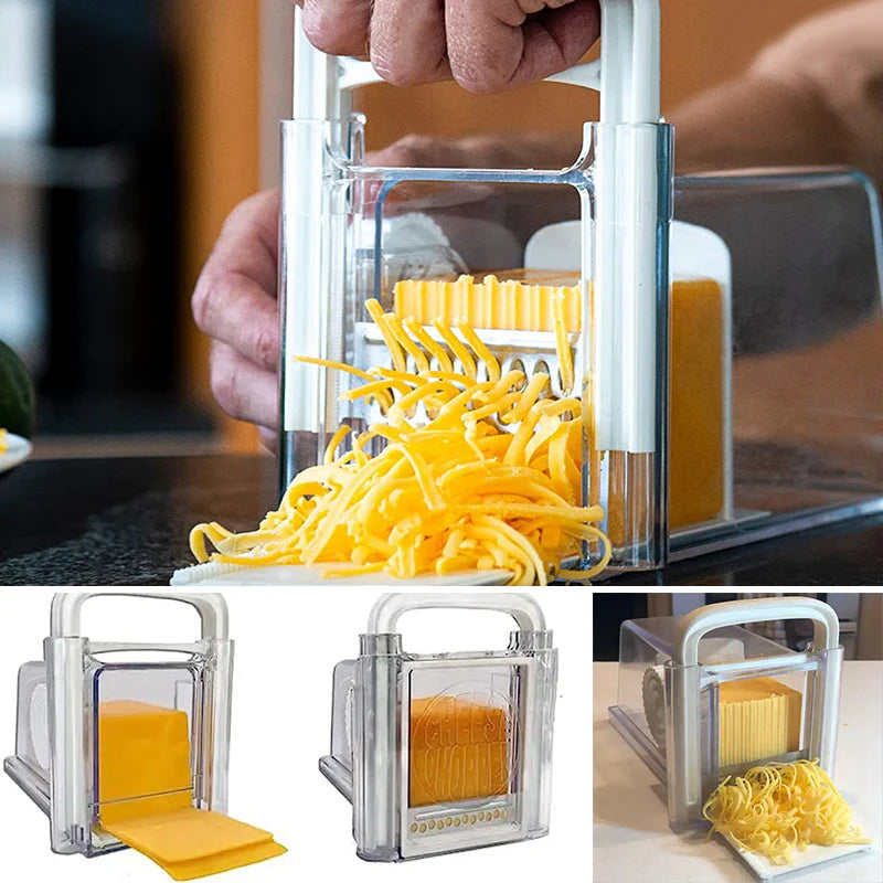 4-in-1 Cheese Cutter – Slicer, Shredder & Cutter for Easy Cheese Prep