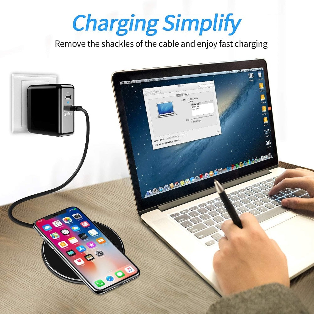 30W Fast Wireless Charging Pad | Premium USB-C Charging Cable MagSafe Charger for Apple iPhone, Samsung & Android - Fast Wireless Charging Pad 2