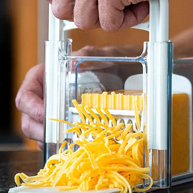 4-in-1 Cheese Cutter – Slicer, Shredder & Cutter for Easy Cheese Prep
